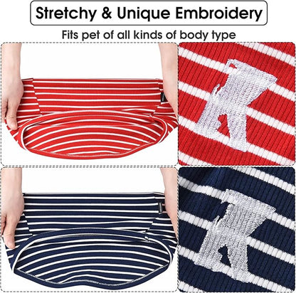 Koneseve Dog Shirt Vest Lightweight Stretchy Dog T-Shirts 2 Pack 4XL ]