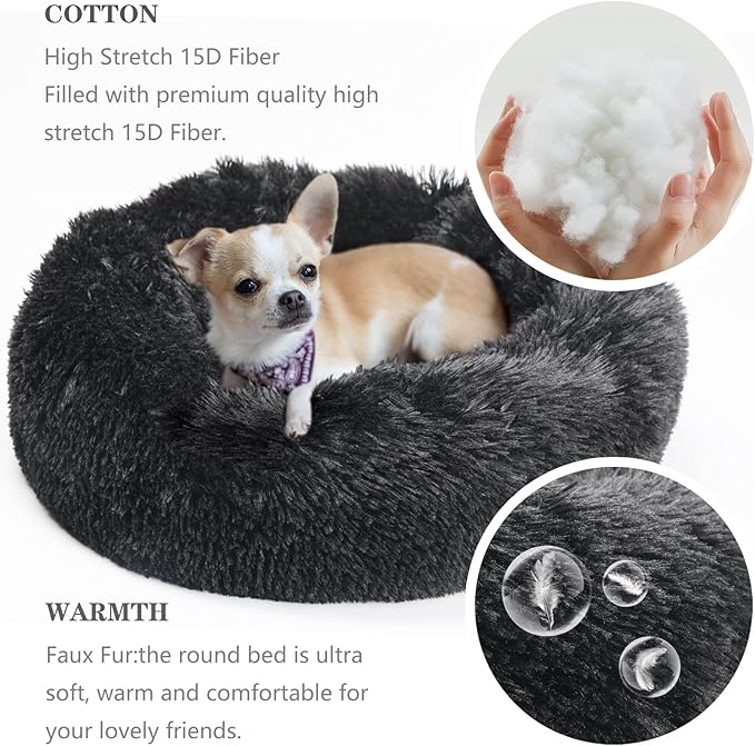 nononfish Puppy Beds for Small Dogs Washable 19”