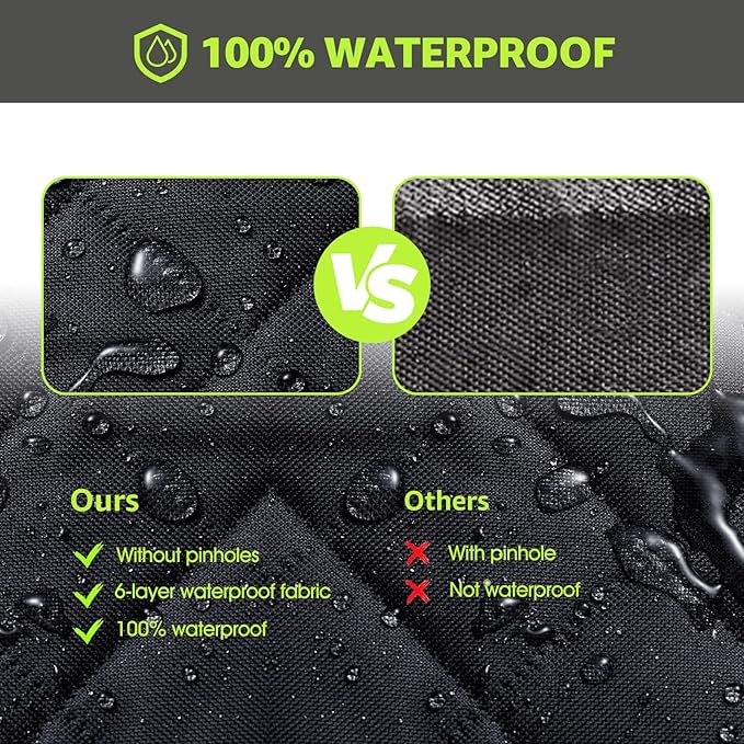 nzonpet Dog Back Seat Covers for Trucks 100% Waterproof F150- Green