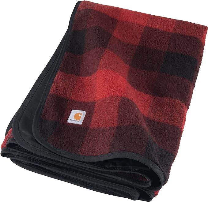 Carhartt Firm Duck Sherpa-Lined Throw Blanket