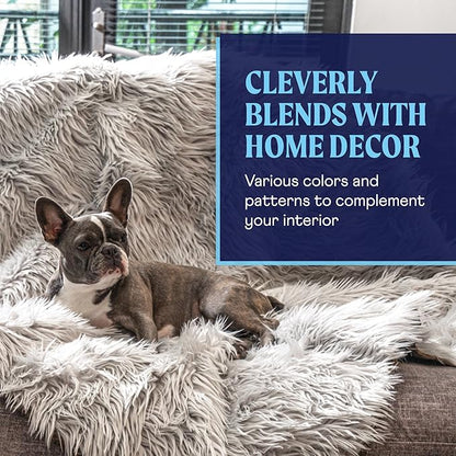 PAW BRANDS PupProtector Waterproof Throw Blanket for Dogs and Cats (60" L 50" W)