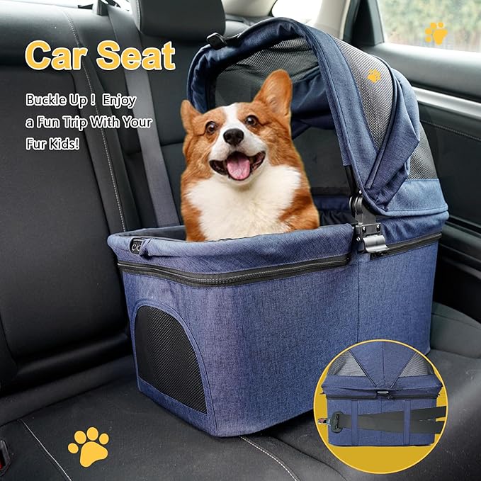 3 in 1 Dog Stroller 4 Wheels