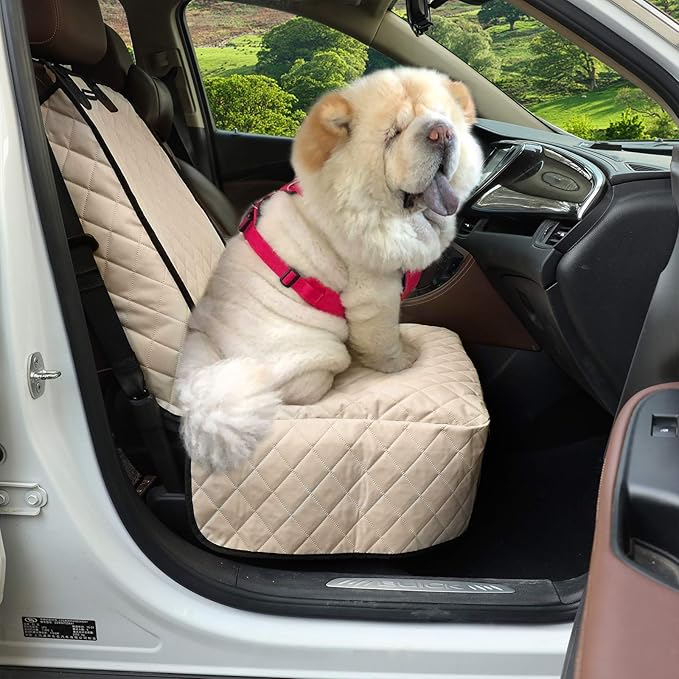 Dog Car Seat Covers 100% Waterproof Car Seat Protector for Pets Front Seat Scratch Proof Non-Slip Durable for Cars