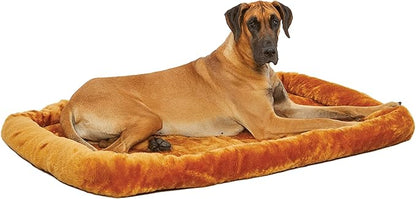 MidWest Homes for Pets Bolster Pet Bed for Dogs & Cats 54L-Inch Cinnamon Dog Bed or Cat Bed w/ Comfortable Bolster 54-Inch Dog