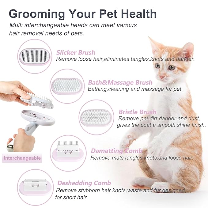 5 IN 1 Pet Grooming Brush Kit