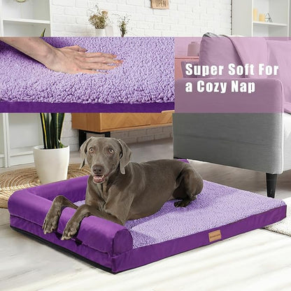 Patas Lague Orthopedic XXL Dog Bed for Extra Large Dogs 48''X30''