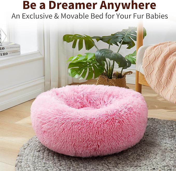 Calming Dog Bed for Large Cats and Dogs 27.5'')