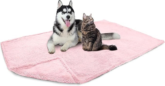 PetAmi Fluffy Waterproof Dog Blanket for Bed Large Dogs 90x90)