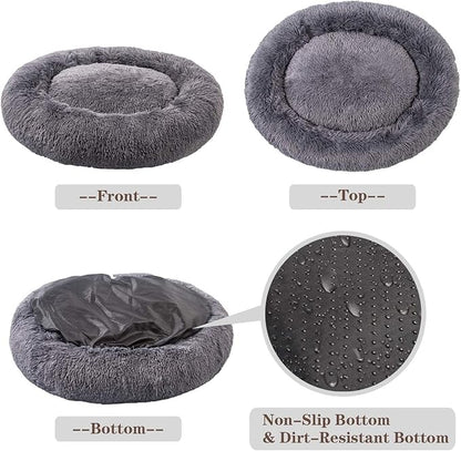 MFOX Calming Dog Bed (L/XL/XXL/XXXL) for Medium and 25/35/55/100lbs