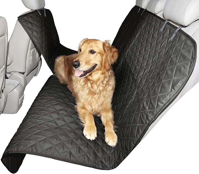 Furhaven Universal Water-Resistant Quilted Hammock-Style Backseat or Cargo Area Protector