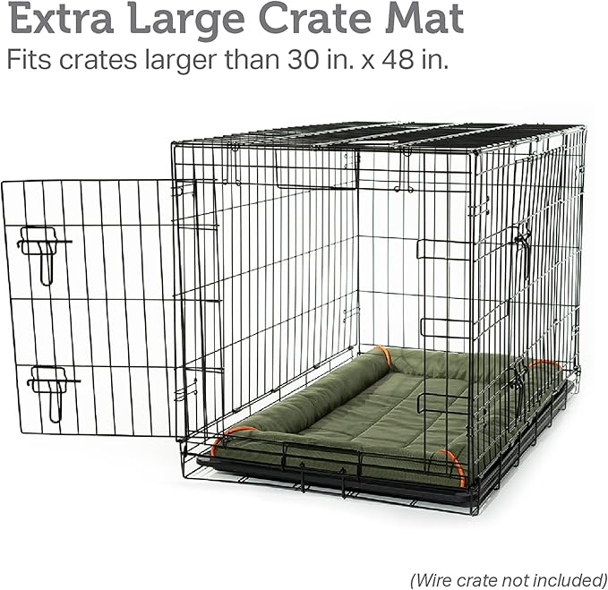 Friends Forever Bolster Dog Crate Mat 48 Inch