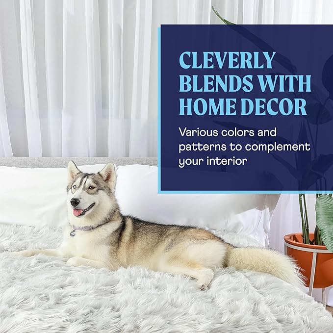 PupProtector Waterproof Throw Blanket for Dogs and Cats (80" L 62" W)