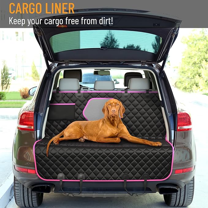 Active Pets Dog Car Seat Cover Car Seat Protector- Dog Seat Cover for Back Seat of SUVs