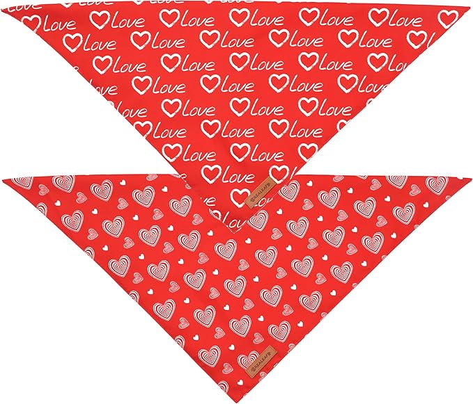 Realeaf Love Dog Bandanas 2 Pack