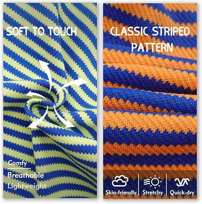 KYEESE 2Pack Dog Shirts Striped for Small Dogs Soft Stretchy Dog T-Shirts Lightweight Dog Tank Top Sleeveless Dog Vest Breathable Cat Shirt