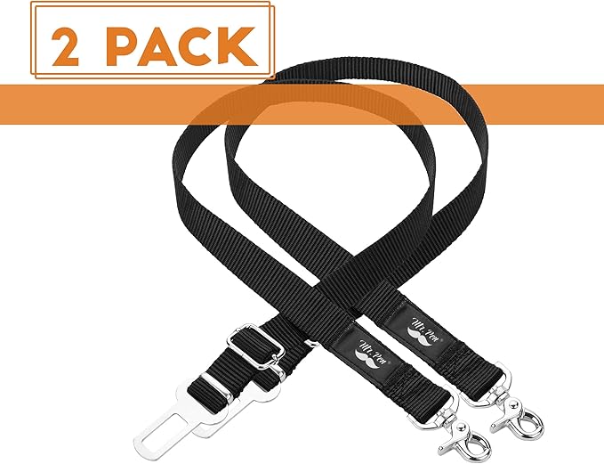 Mr. Pen- Dog Seat Belt, 2 Pack, Adjustable Dog Seat Belt for Car, Dog Seatbelt, Dog Car Seat Belts, Seat Belt for Dogs in Car, Dog Car Seat Belt, Dog Car Leash, Dog Seatbelt Harness, Pet Seatbelt