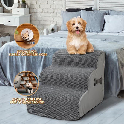 Dog Stairs Ramp for Beds 3-Tiers Dog