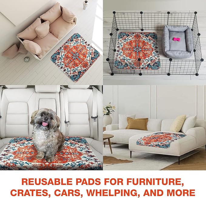 Washable Pee Pads for Dogs 100% Waterproof,