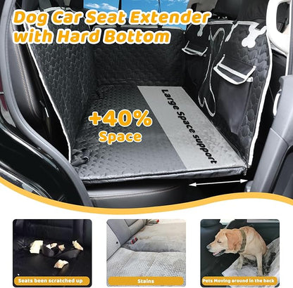 Back Seat Extender for Dogs Window,600D Anti-Scracth 53W*65.7L Inch)
