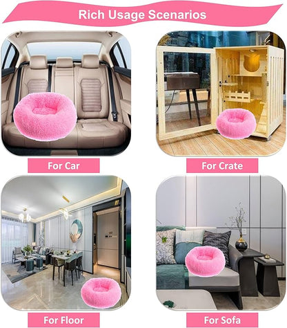 hot Pink cat Bed for Small Cat 24" hot Bottom（24", hot