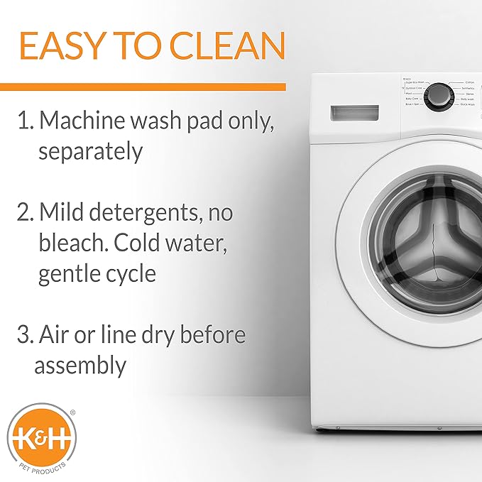 K&H Pet Products Memory Foam Crate Pad Gray 32 X 48 Inches