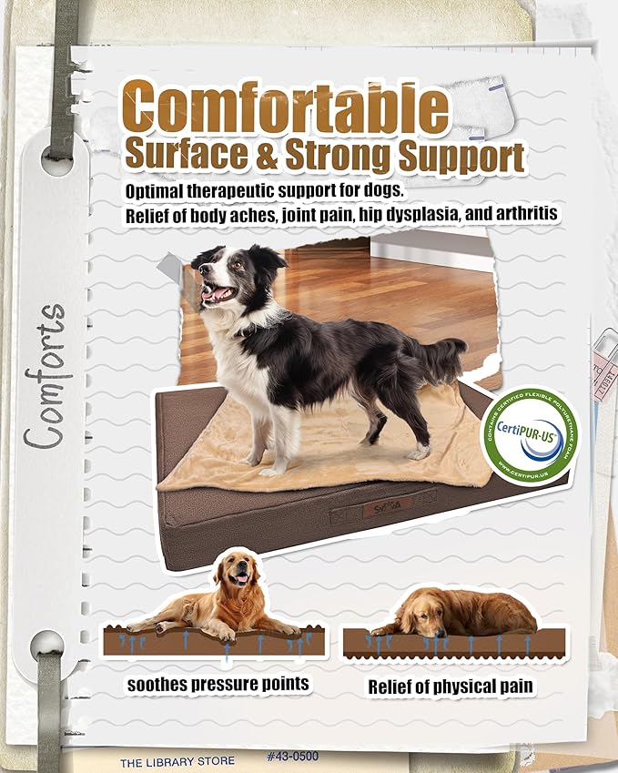 Sytopia Outdoor Dog Beds for for XLarge Sized Dogs with Detachable Blanket