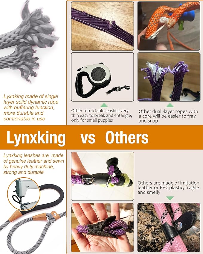 lynxking 6 FT Dog Leash Slip Lead 2