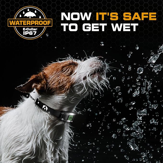 INVIROX Shock Collar for Large Dogs [SPARK K9 X2] 124 Levels 2 Dog Training Collars with Remote 1100yd Range IP67 Waterproof