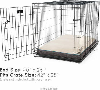 BRINDLE Khaki Shredded Memory Foam Pet Bed