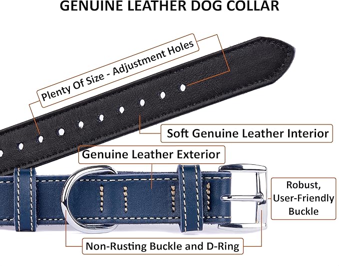 Soft Leather Dog Collar