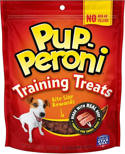 Pup-Peroni Training Dog Treats, Original Beef Flavor, 5.6 Ounce (Pack of 8), Made with Real Beef, Bite Size Rewards