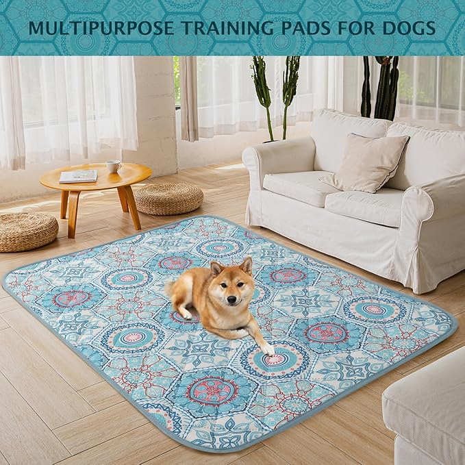 IEUUMLER Washable Pee Pads for Dogs 1 Pack EU007 (Green 48"X48"-1pcs)