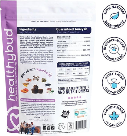 healthybud Hip and Joint Supplement Dog Treats 4.6oz