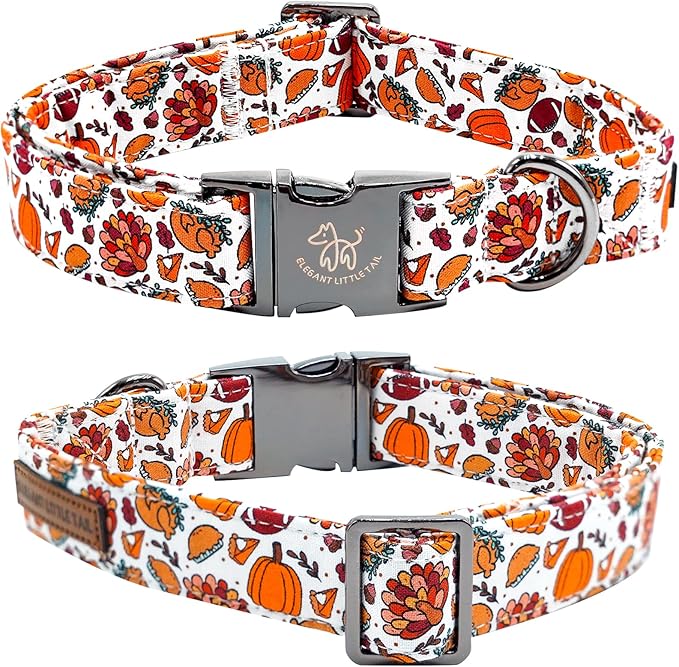 Elegant little tail Tanksgiving Dog Collar