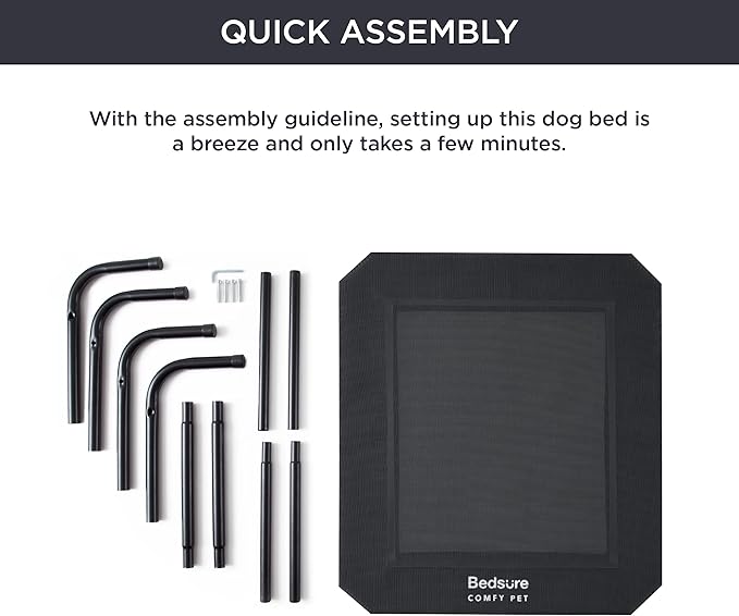 Bedsure Medium Elevated Outdoor Dog Bed