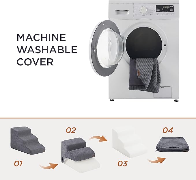 Lesure Dog Stairs for Small Dogs 4 Steps