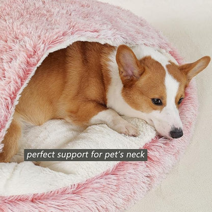 Cat Beds for Indoor Cats Cave&Calming Dog Beds 20 inch,