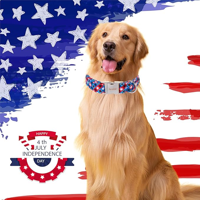 Patriotic Dog Collar 4th of