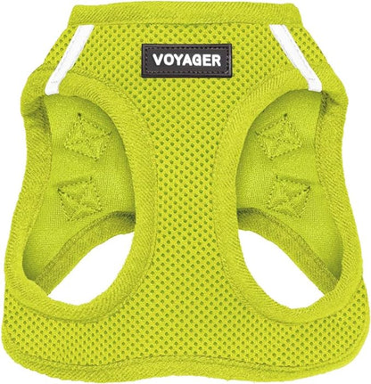 Voyager Step-in Air Dog Harness - All Weather Mesh Step in Vest Harness for Small and Medium Dogs and Cats by Best Pet Supplies - Harness (Lime Green), XL (Chest: 20.5-23")