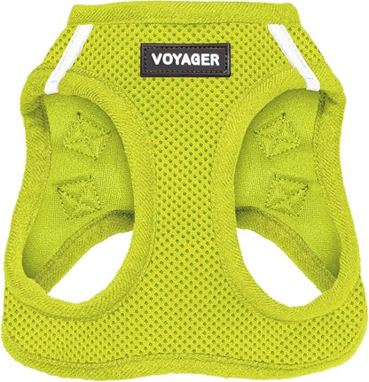 Voyager Step-in Air Cat Harness - All Weather Mesh Step in Vest Harness for Small and Medium Cats by Best Pet Supplies - Harness (Lime Green), XXS (Chest: 10.5-13")