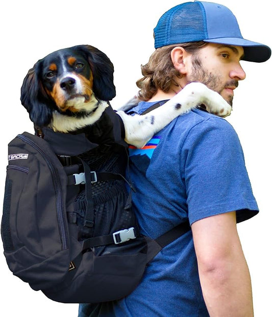 K9 Sport Sack | Adjustable Dog Carrier Backpack (Large, Plus 2 - Jet Black)