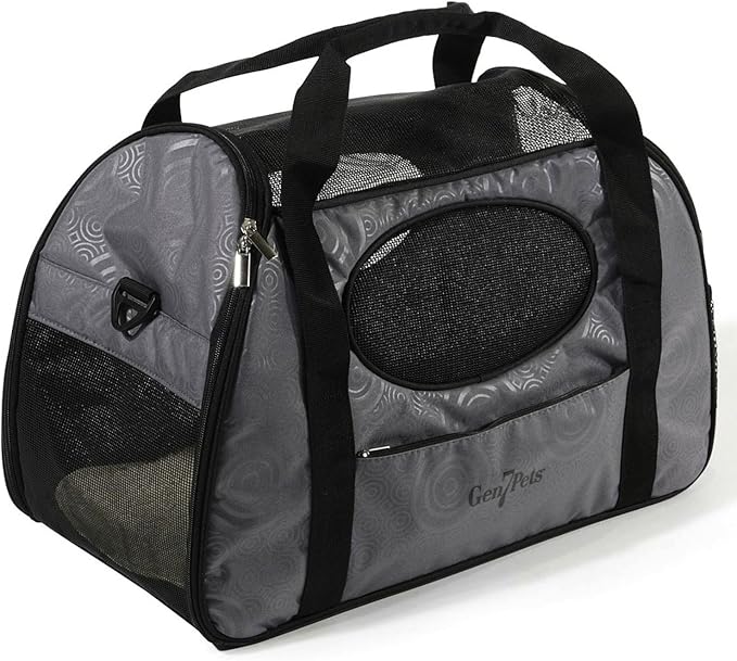 Gen7Pets Carry Me Pet Carrier for Dogs and Cats – Easy Portability, Water Bottle Pouch, Zippered Pocket and Fits Under Most Airline Seats