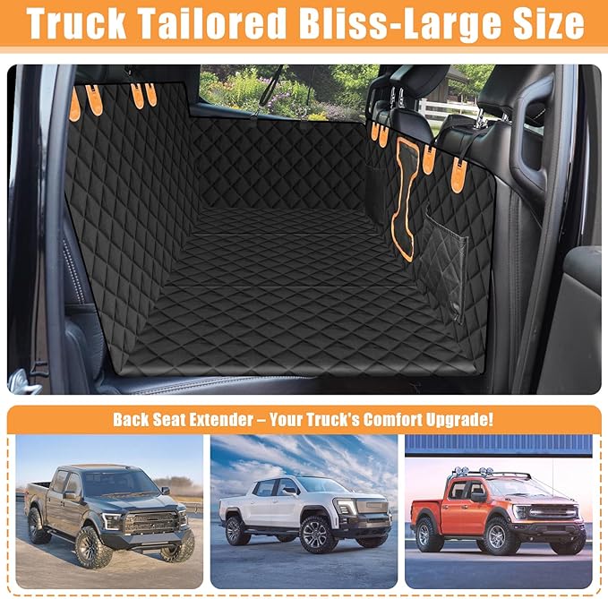 Truck Back Seat Extender for Dogs F150, Silverado