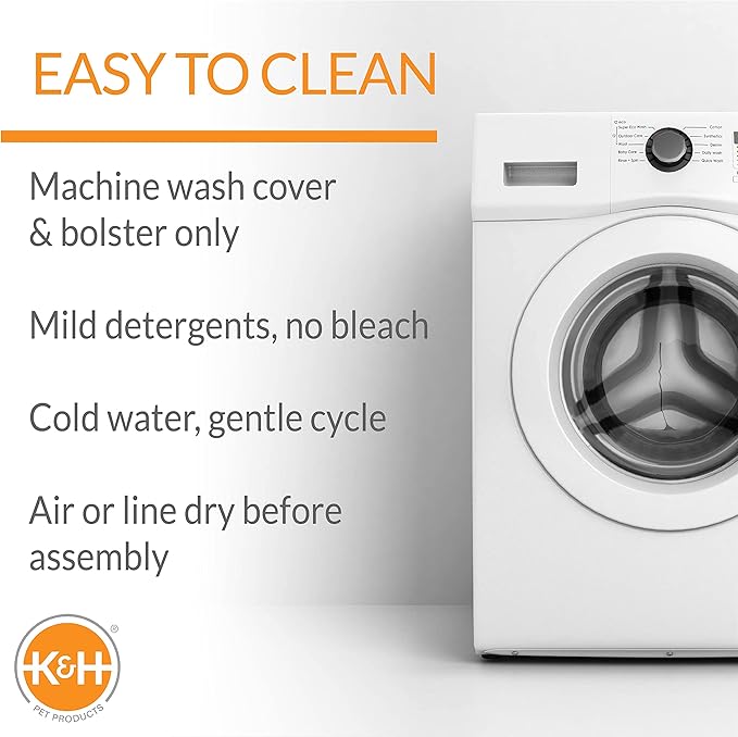 K&H Pet Products Bolster Dog Cot Cooling Indoor/Outdoor Elevated Dog Bed Hammock with Removable Bolsters 17" X 22"