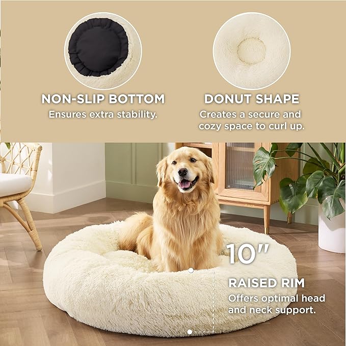 Bedsure Calming Dog Bed for Extra Large Dogs 125 lbs 45 inches