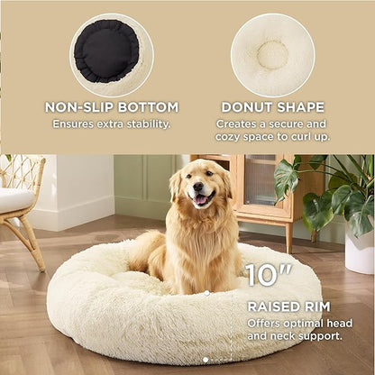 Bedsure Calming Dog Bed for Extra Large Dogs 125 lbs 45 inches
