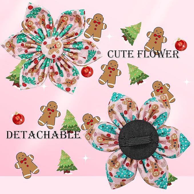 Elegant little tail Dog Collar with Flower