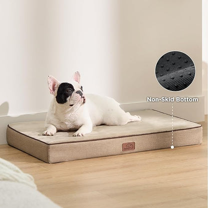 Bedsure Memory Foam Dog Bed for Medium Dogs