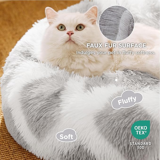 Bedsure Calming Cat Beds for Indoor Cats 20 inches, 15 lbs