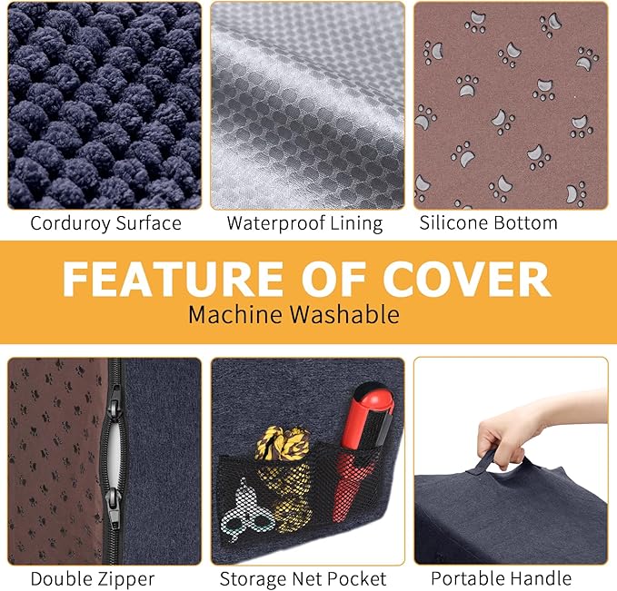 Topmart 3 Tiers Foam Dog Ramps/Steps